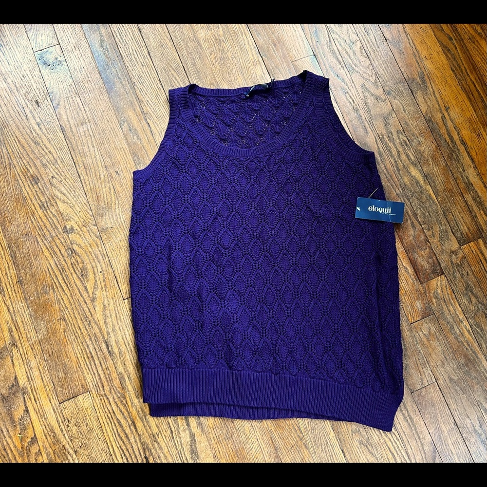 Eloquii Purple Tank Top